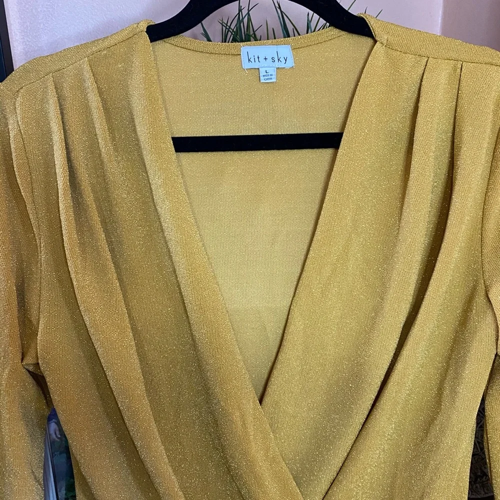 Kit+Sky Bodysuit Color Mustard - Picture 2 of 6